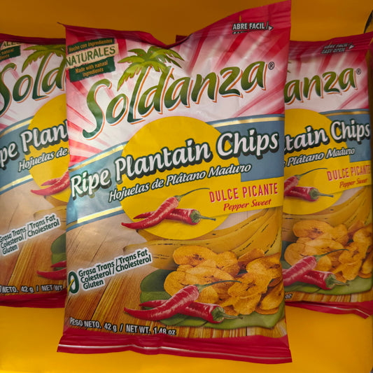 Soldanza Ripe Plantain Chips - Sweet Pepper