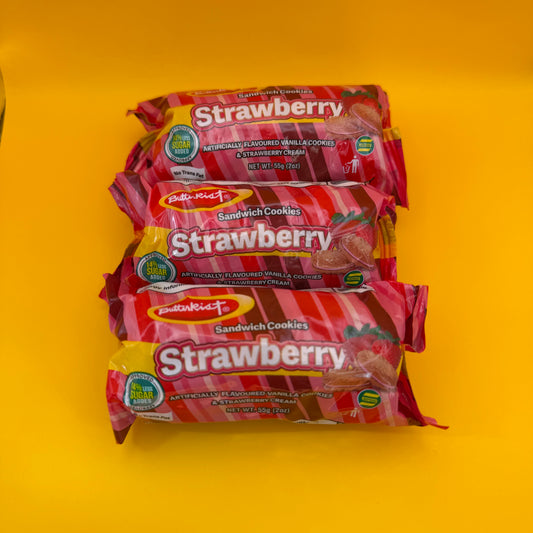 Strawberry Sandwich Cookies